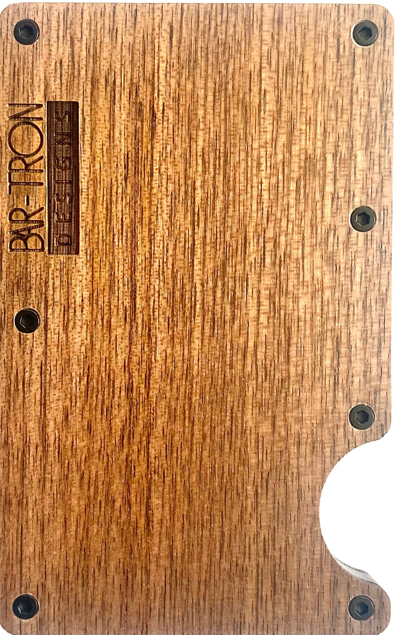 Minimalist Wallet Real Walnut Wood RFID Blocking