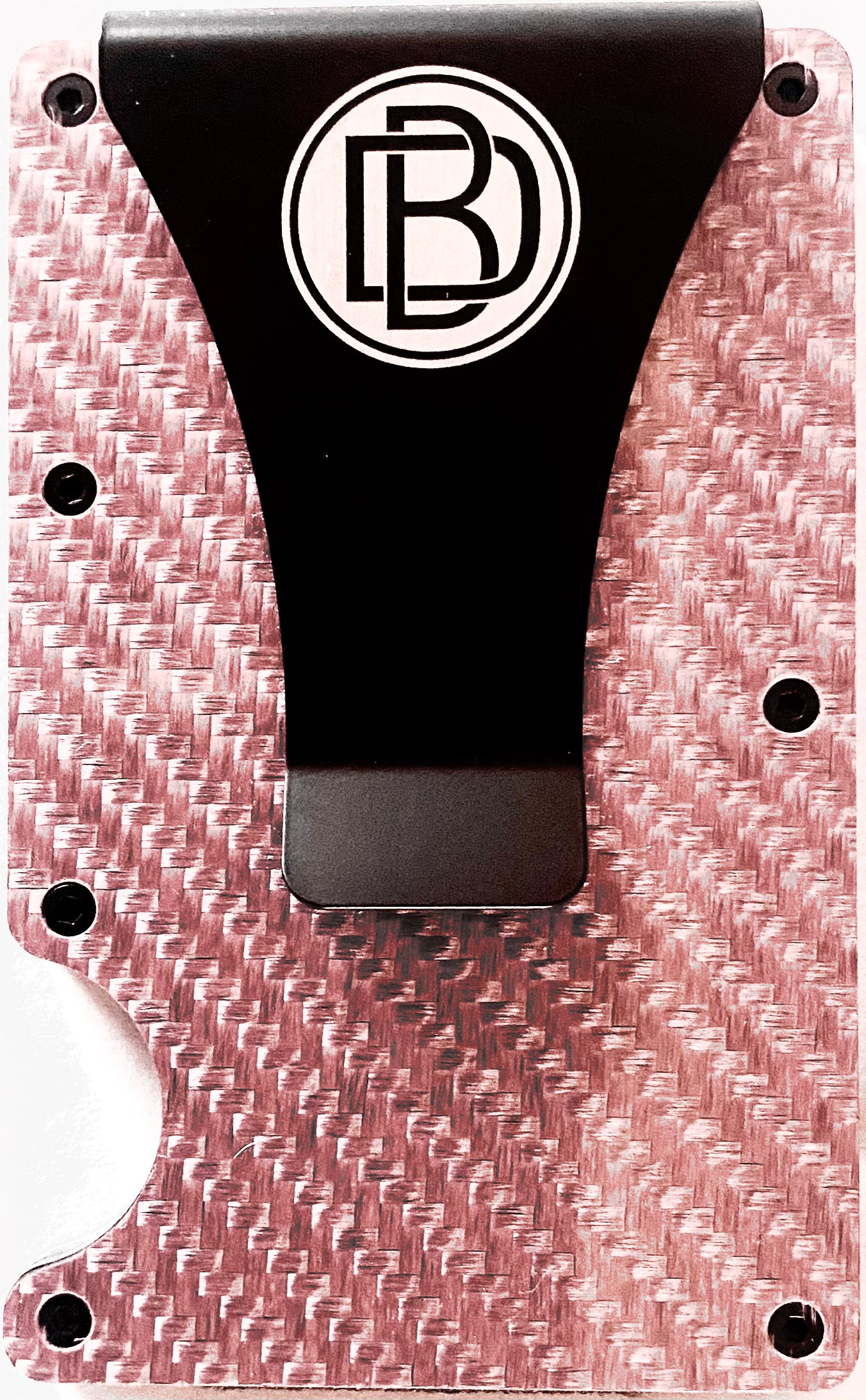 Minimalist Carbon Fiber Wallet Pink