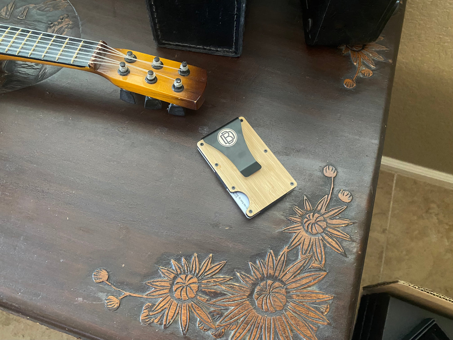 Minimalist Wallet Real Bamboo